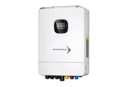 Inversor solar Boomerang sobre fondo transparente Kit Solar 6.5KW